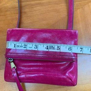 Bight Pink Leather Hobo Glade Crossbody